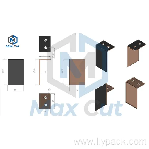 Flexo Printing Machinery Parts 106*40*2 Positioning Copper